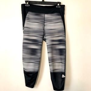 Adidas Supernova Ladies Capri Workout/yoga Pants-Size S